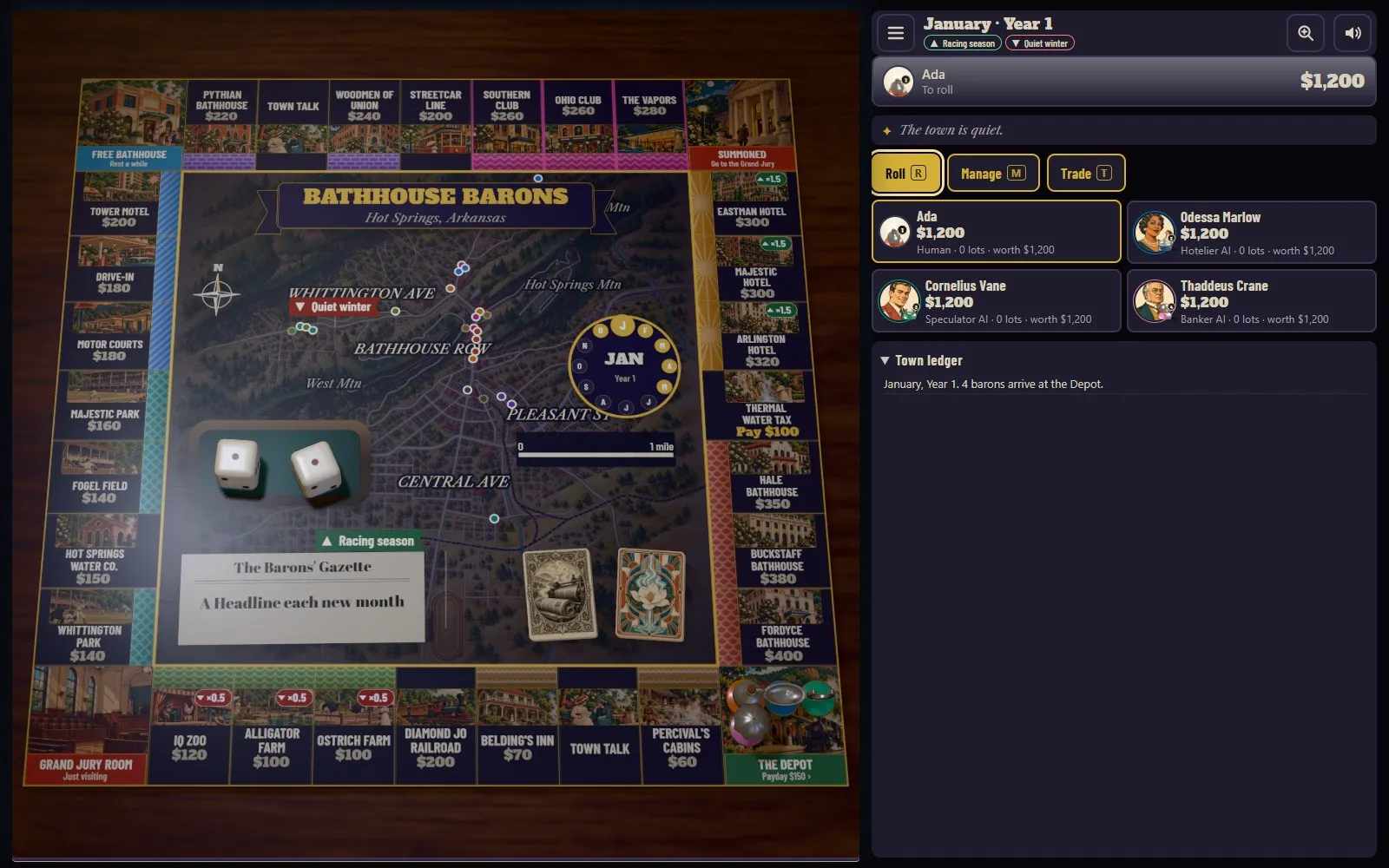 Bathhouse Barons in play