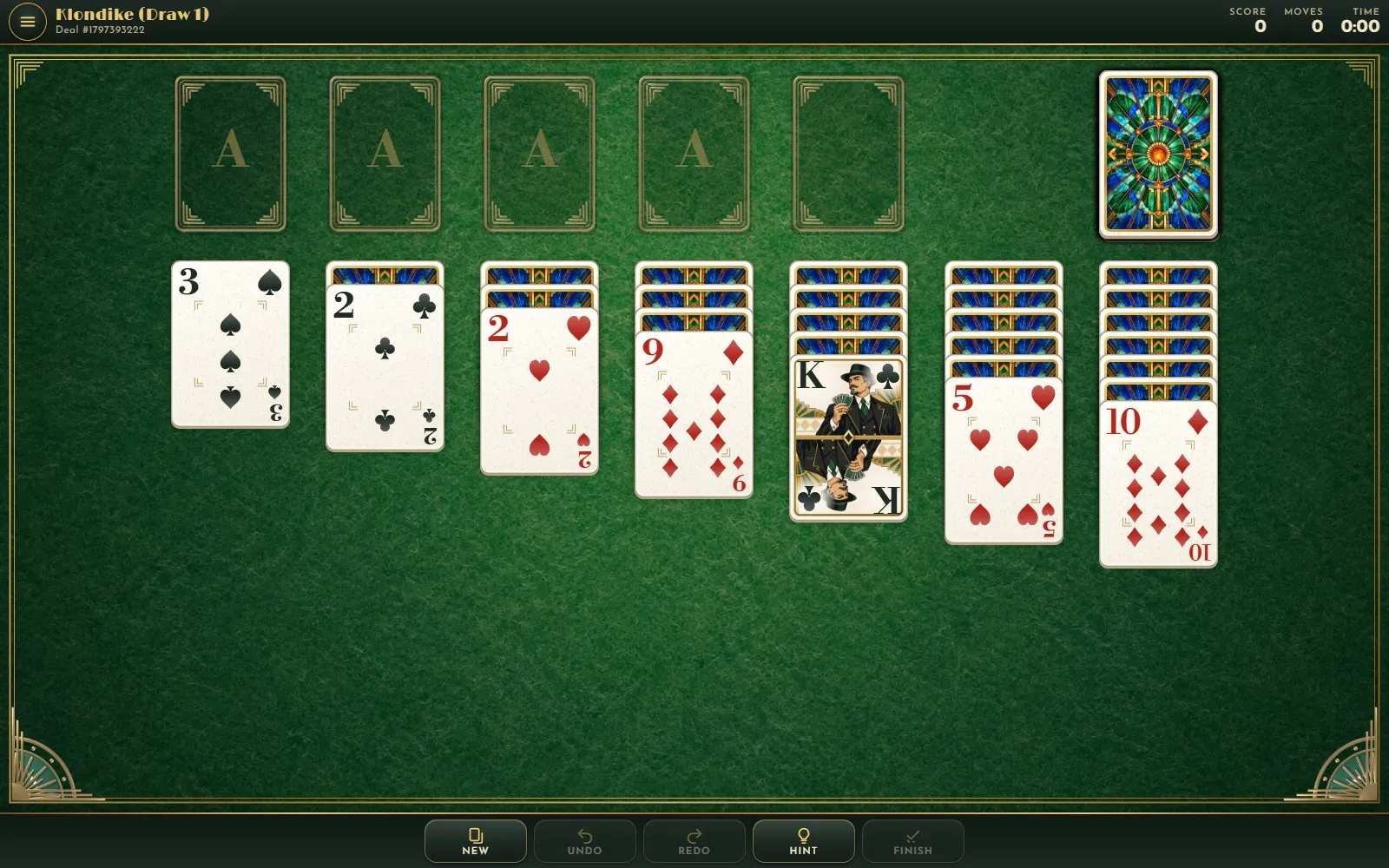 Spa City Solitaire in play